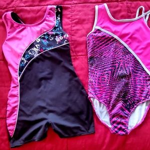 SOLD Gymnastic +/ Dance Suits Set - 2 pair